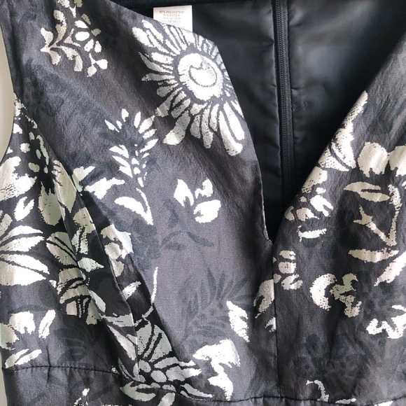 Anne Klein Metallic Floral Dress - Picture 8 of 11